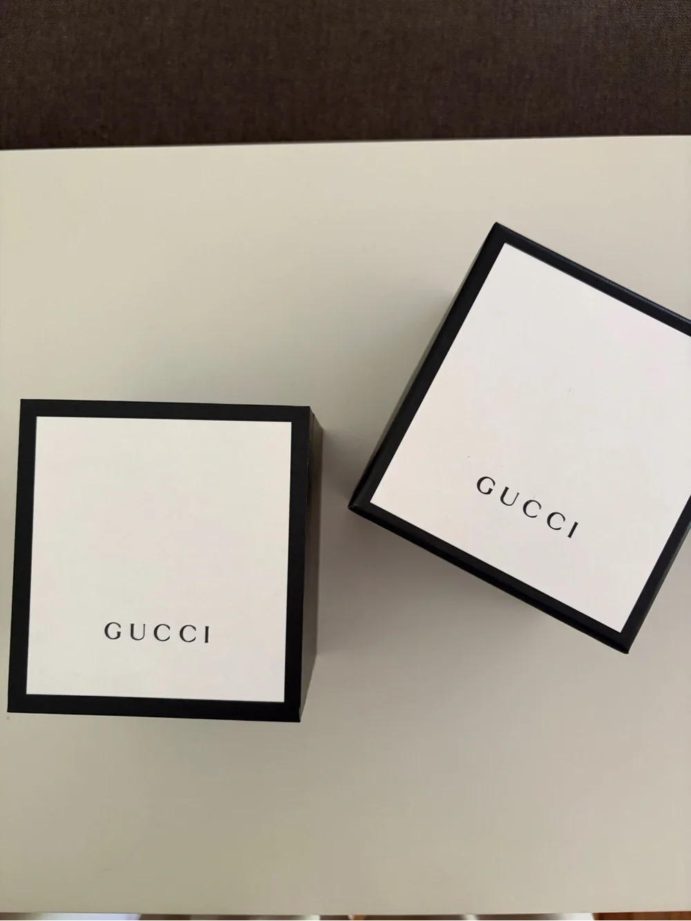 Gucci Men’s Jewelry Box in White with Black Trim